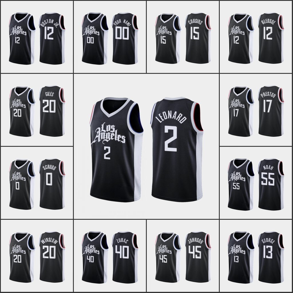 Basketball Jersey Los AngelesClippersMen Paul George Kawhi Leonard DeMarcus Cousins Eric Bledsoe CustomCityBlack
Basketball Jersey Los AngelesClippersMen Paul George Kawhi Leonard DeMarcus Cousins Eric Bledsoe CustomCityBlack