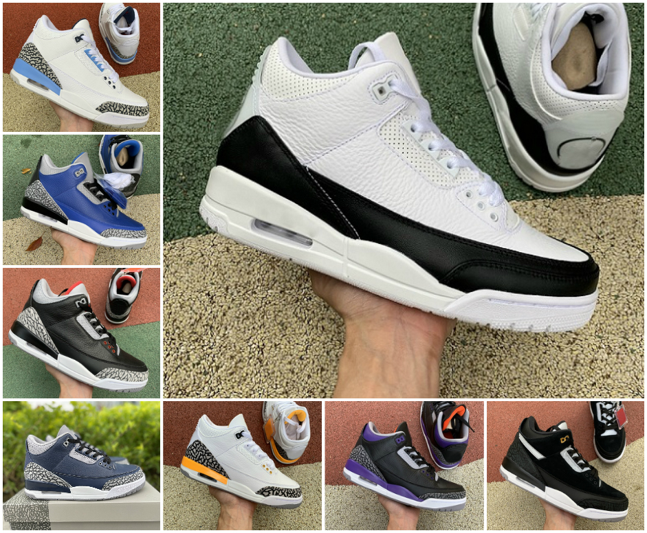 Top Quality Mens basketball Shoes 3 UNC Black White Cement Jumpman 3s Women Fragment Flight Knicks Fire Red Bio Beige Men Designers Shoe, Box
Top Quality Mens basketball Shoes 3 UNC Black White Cement Jumpman 3s Women Fragment Flight Knicks Fire Red Bio Beige Men Designers Shoe, Box