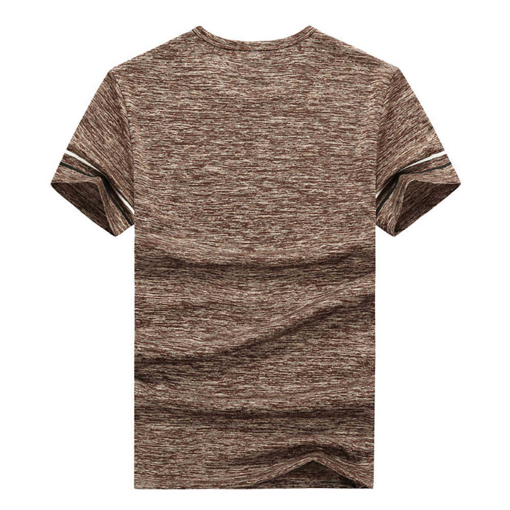 Men's t-shirt Tees Summer cotton O neck Short Sleeve Tops Men Fashion Trends Fitness tshirt Clothing B0335 210707