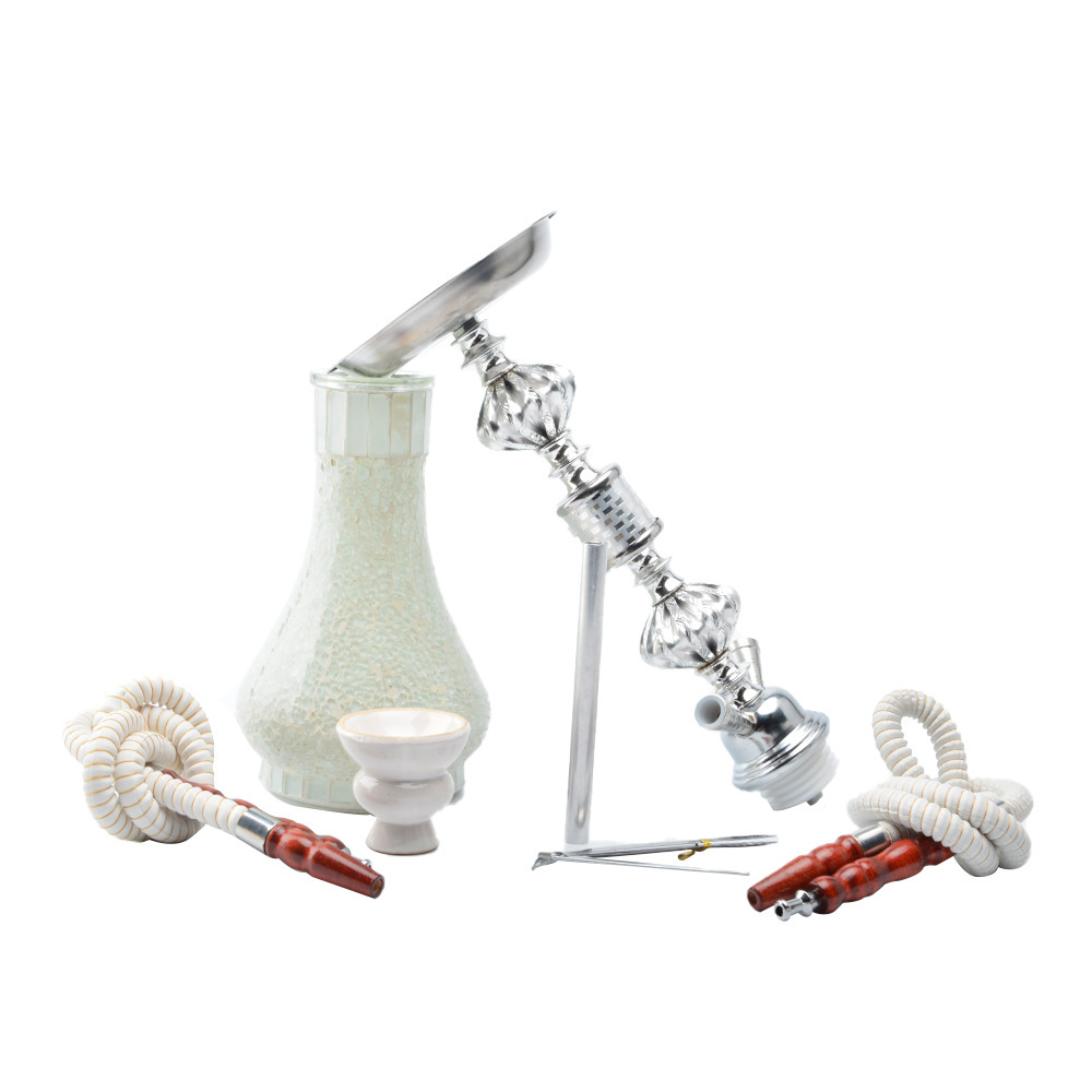 Arab hookah water pipe bottle finished product set Arab double tube glass water pipe bottle accessories Shisha 
Arab hookah water pipe bottle finished product set Arab double tube glass water pipe bottle accessories Shisha