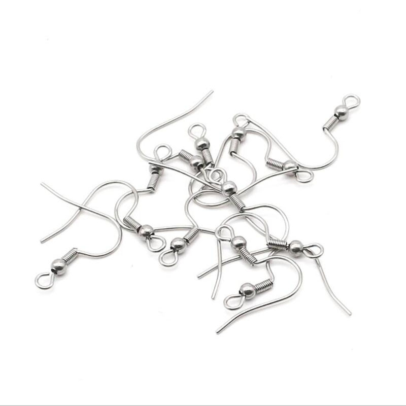 200pcs/lot DIY Earring Parts Earrings Clasps Hooks Findings Component DIY Jewelry Making Accessories Alloy Hook Ear Wire Jewelry Wholesale Price