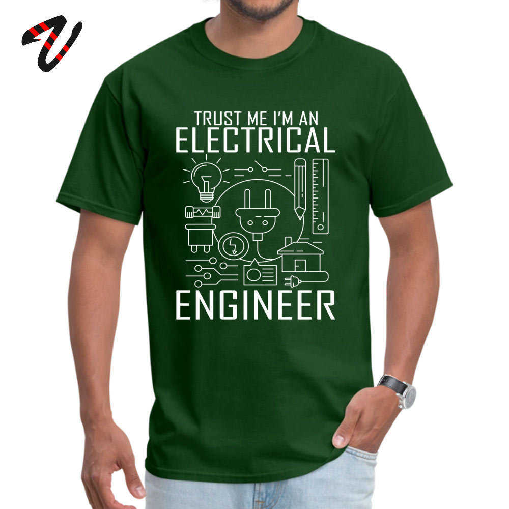T-shirt 100% Cotton Men Tops T Shirt Trust Me I Am an Engineer Geek Quote Tees High Street Black White Tshirt Funny 210629