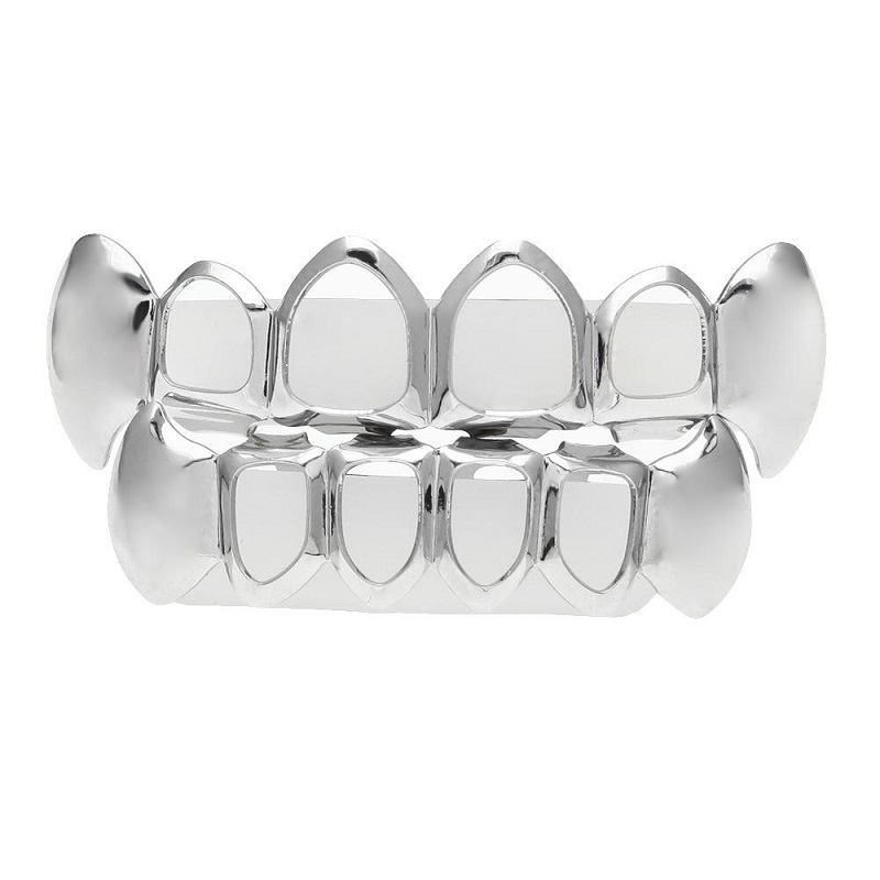 Fashion Hip Hop Custom Fit Grill Four Hollow Open Face Gold Mouth GRILLZ Caps Top & Bottom With silicone Vampire teeth Set
Fashion Hip Hop Custom Fit Grill Four Hollow Open Face Gold Mouth GRILLZ Caps Top & Bottom With silicone Vampire teeth Set