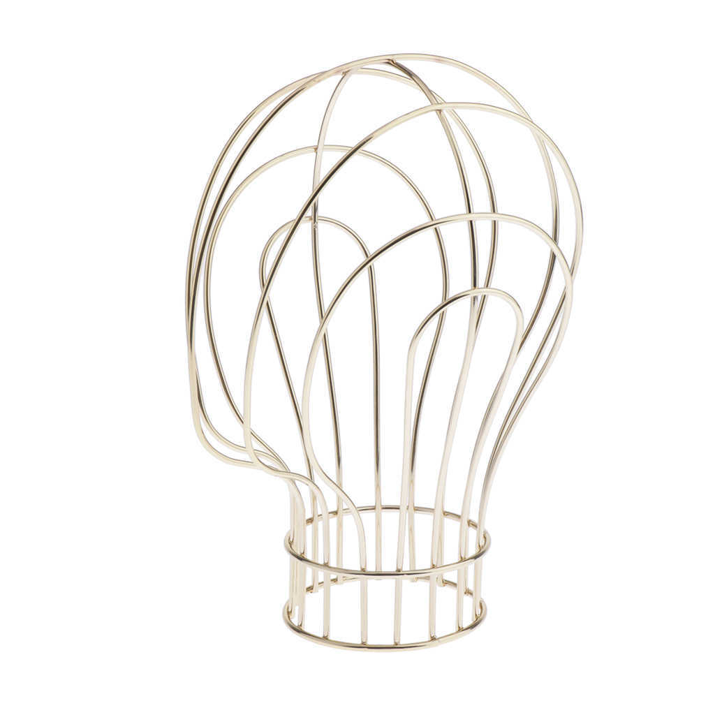 Freestanding Wire Mannequin Head Hat Stand/ Hat Rack / Wig Holder Storage Display Stand Metal Wig Stands Wig Head Holder 211013