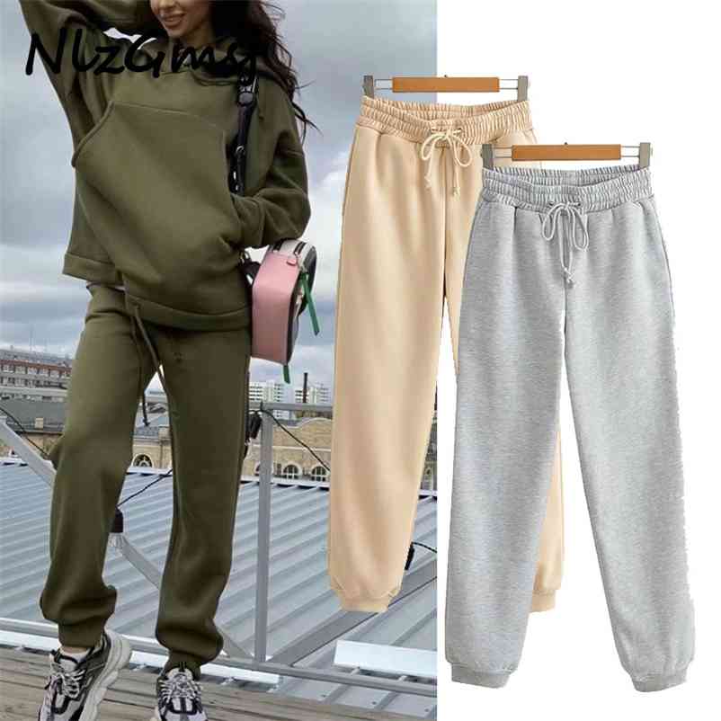 Pant Womens Solid Casual Pants High Elastic Waist Drawstring Running Sweatpants With Fleece Basic Bottoms Spring 210628, As picture
Pant Womens Solid Casual Pants High Elastic Waist Drawstring Running Sweatpants With Fleece Basic Bottoms Spring 210628, As picture