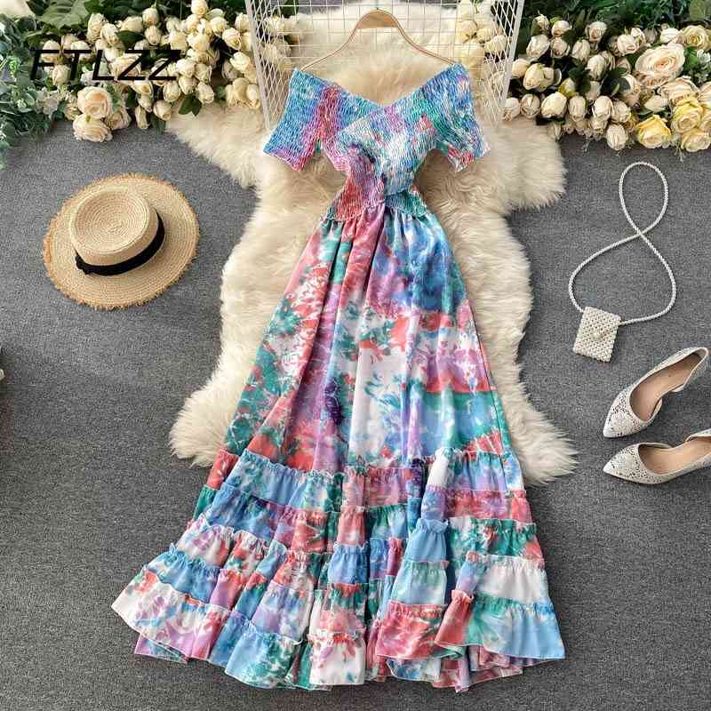 Women Fashion Bohemian Dress Summer Sexy V Neck Slim A Line Long es Vestidos Mujer Ladies Elegant Beach 210602, Pink
Women Fashion Bohemian Dress Summer Sexy V Neck Slim A Line Long es Vestidos Mujer Ladies Elegant Beach 210602, Pink