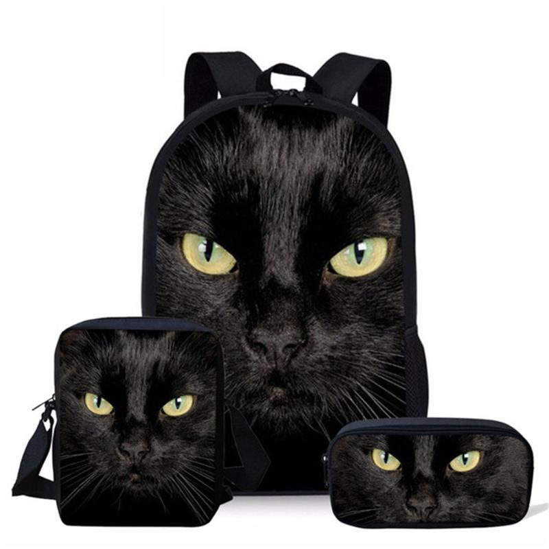 3pcs/Set School Bags For Girls Cute Black Cat Printing Children Orthopedic Backpack Kids Book Bag Mochila Infantil Free Dropship 
3pcs/Set School Bags For Girls Cute Black Cat Printing Children Orthopedic Backpack Kids Book Bag Mochila Infantil Free Dropship