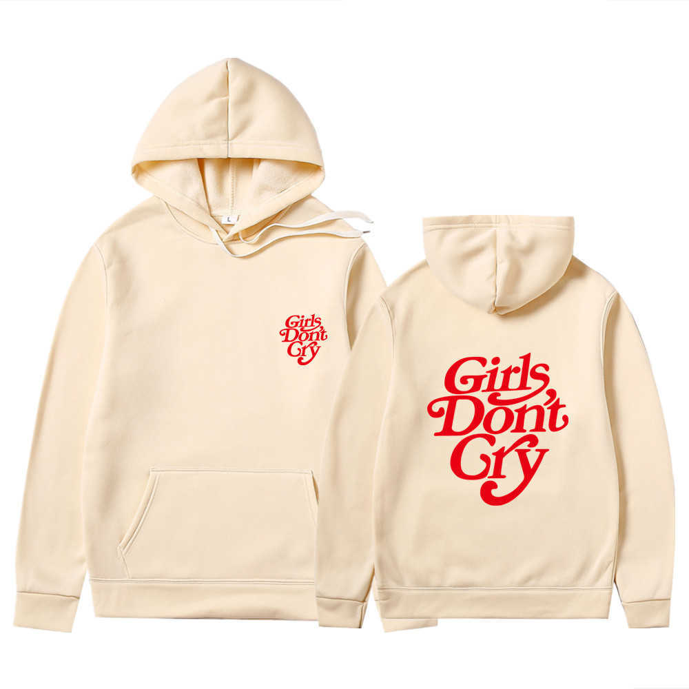 Street Fashion Girls Don't Cry Men Hoodies Sweatshirts Harajuku Sweatshirt Autumn Winter Oversized Hoody Teen Couple Clothing H0910