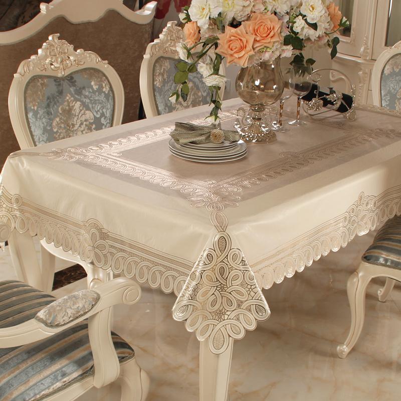 Tablecloth Table Cloth PVC Waterproof Plastic European Oil Proof Disposable Deployment Rectangular