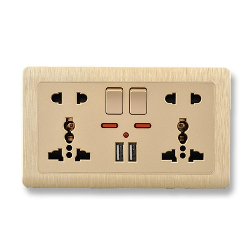 Depoguye EU standard Usb wall socket ,USB plug universal 10 hole outlet, 2.1A dual USB charger Socket with switch AC110V-250V 211007
Depoguye EU standard Usb wall socket ,USB plug universal 10 hole outlet, 2.1A dual USB charger Socket with switch AC110V-250V 211007