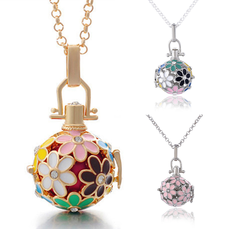 Kimter Locket Flower Angel Ball Necklace 5 Styles Brass Metal Pendants Baby Chime Necklaces with Stainless Steel Chain jewelry B381QA
Kimter Locket Flower Angel Ball Necklace 5 Styles Brass Metal Pendants Baby Chime Necklaces with Stainless Steel Chain jewelry B381QA