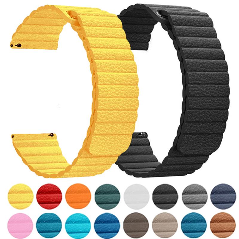 Watch Bands Loop Leather Strap For Samsung Galaxy 3 41mm 45mm 4 Band Active 2 40mm 44mm Magnetic Bracelet Sport S3 20mm 22mm Wristband
Watch Bands Loop Leather Strap For Samsung Galaxy 3 41mm 45mm 4 Band Active 2 40mm 44mm Magnetic Bracelet Sport S3 20mm 22mm Wristband