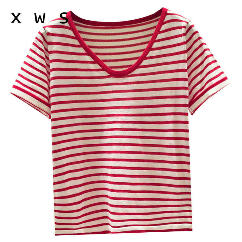 summer oversize Women sweater Knitted Fashion striped v neck Pullovers Jumper thin Knitting Casual Pullovers Ladies 210604, Red
summer oversize Women sweater Knitted Fashion striped v neck Pullovers Jumper thin Knitting Casual Pullovers Ladies 210604, Red