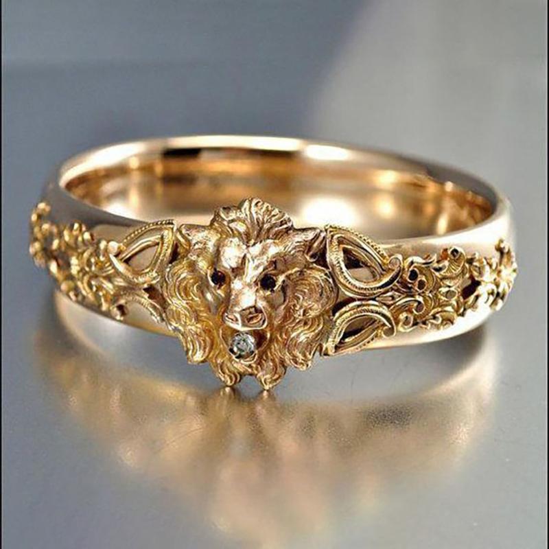 Fashion Crown Lion Ring Constellation Leo Punk Rings Men Handmade Wild Animal Hip Hop Nightclub Jewelry Gift Cluster
Fashion Crown Lion Ring Constellation Leo Punk Rings Men Handmade Wild Animal Hip Hop Nightclub Jewelry Gift Cluster