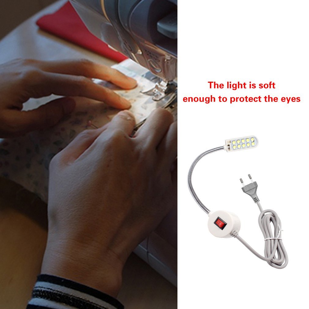 New 2W 30LED Portable sewing machine Light LED Night lamp Magnetic mounting base Swing neck lamp For all sewing machines lighting