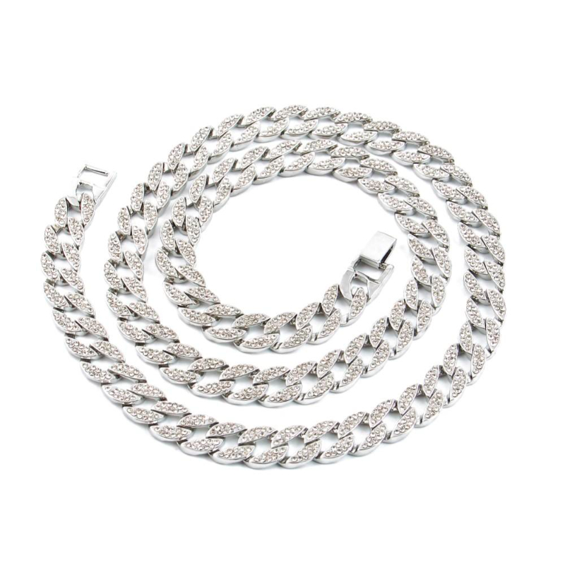 Fashion Chains Cuban Link Chain necklace Luxury diamond jewelry titanium steel European and American street Hip Hop 16 18 20 22 24 30Inch men women christmas gifts
Fashion Chains Cuban Link Chain necklace Luxury diamond jewelry titanium steel European and American street Hip Hop 16 18 20 22 24 30Inch men women christmas gifts