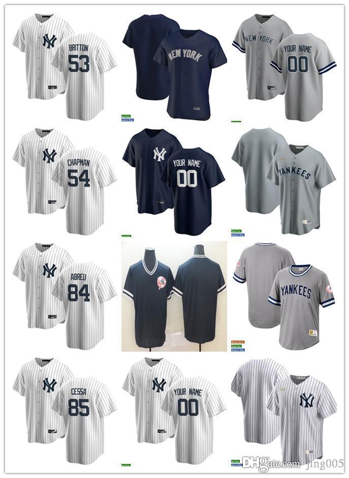 Men Women Youth 84 Albert Abreu 53 Zack Britton 85 Luis Cessa 54 Aroldis Chapman Custom Baseball Jersey Blank white gray navy, Blue;black
Men Women Youth 84 Albert Abreu 53 Zack Britton 85 Luis Cessa 54 Aroldis Chapman Custom Baseball Jersey Blank white gray navy, Blue;black