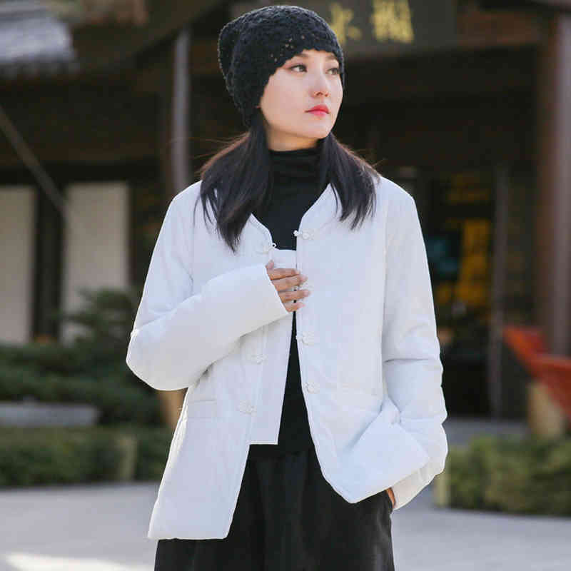Johnature Women Chinese Style Parkas Cotton Linen Button Coats Spring Vintage Original Female V-Neck Solid Color Parkas 210521, Black
Johnature Women Chinese Style Parkas Cotton Linen Button Coats Spring Vintage Original Female V-Neck Solid Color Parkas 210521, Black
