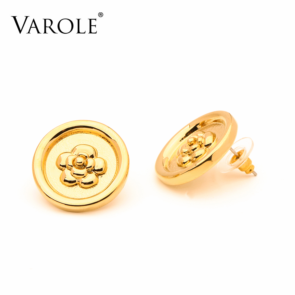 VAROLE Flowers Round Stud Earring For Women Gold Color Earings 2021 Holiday Fashion Jewelry Pendientes
VAROLE Flowers Round Stud Earring For Women Gold Color Earings 2021 Holiday Fashion Jewelry Pendientes