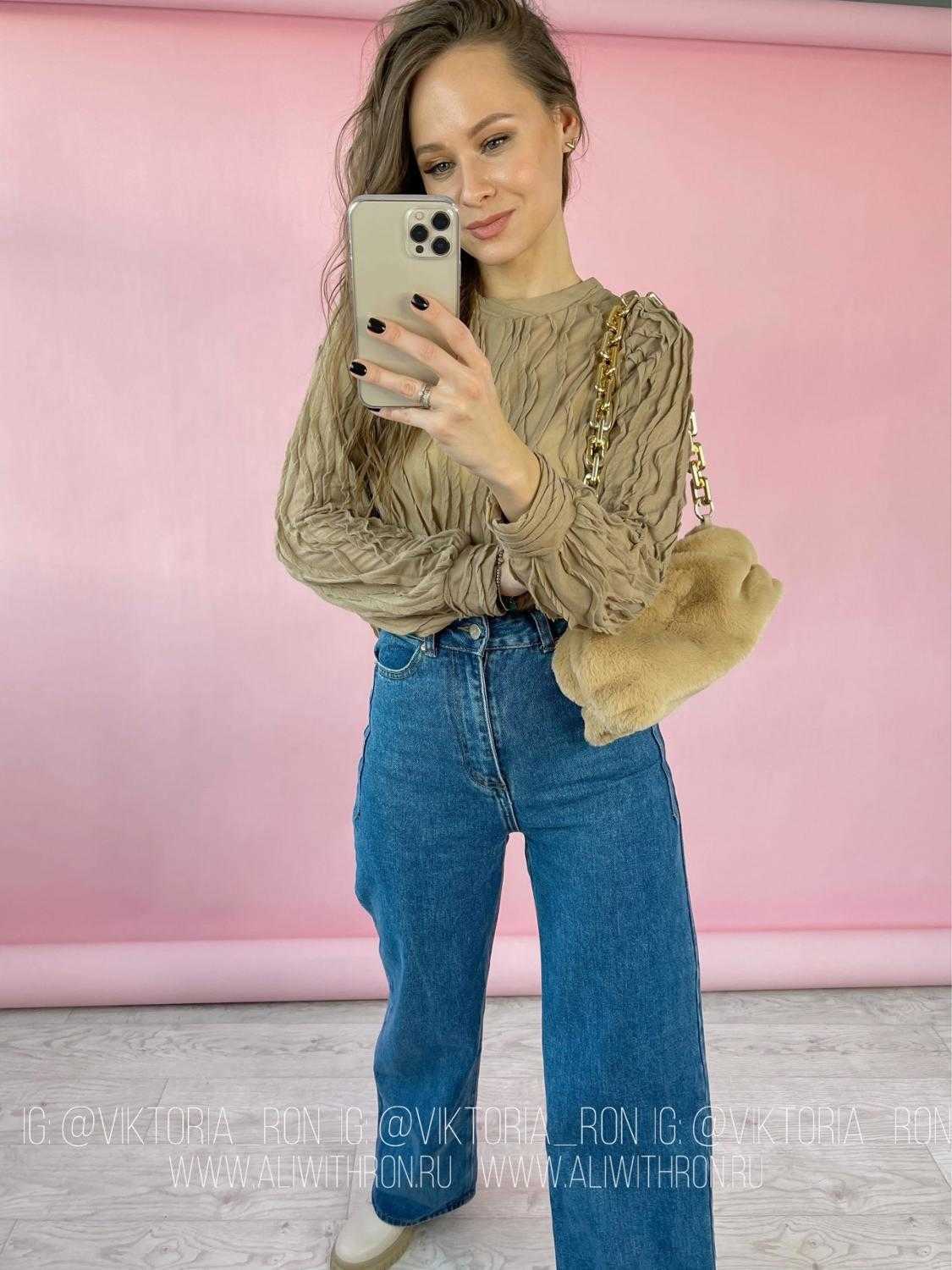 Round neck solid color pleated shirt women 2020 new loose hedging fashion temperament top X0628