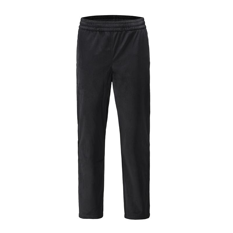 Side Button Velvet Solid Sweatpants Mens Straight Ankle Zipper Baggy Casual Track Pants Streetwear Elastic Waist Loose Trousers Men's