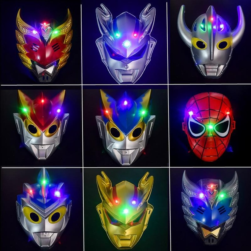 Glowing children's cartoon Ultraman mask sets are selling toys at Halloween ball parties gyq
Glowing children's cartoon Ultraman mask sets are selling toys at Halloween ball parties gyq