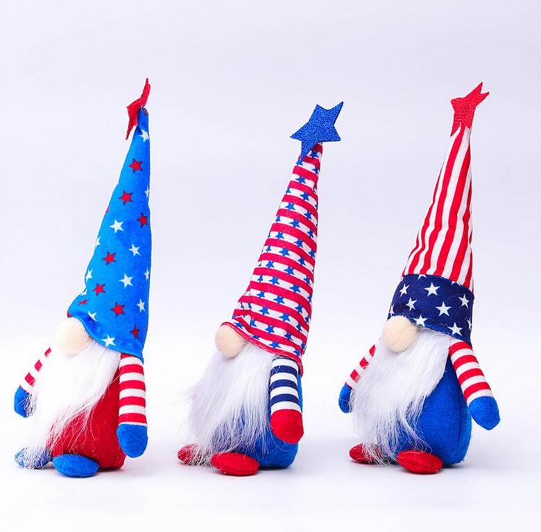 US STOCK Ship 50pcs Patriotic Gnome To Celebrite American Independence Day Dwarf Doll 4th of July Handmade Plush Dolls Ornaments
US STOCK Ship 50pcs Patriotic Gnome To Celebrite American Independence Day Dwarf Doll 4th of July Handmade Plush Dolls Ornaments
