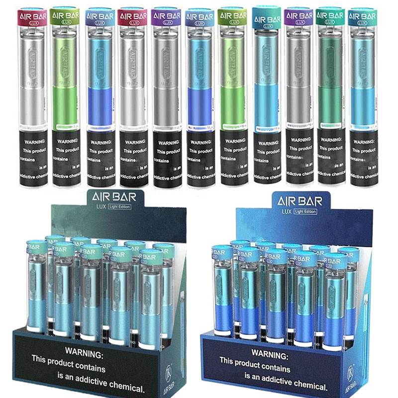 Air Bar Lux Disposable Vape e cigarette Kit Device Built-in 500mah Battery 2.7ml 1000 puffs Dab Pen wholesale
Air Bar Lux Disposable Vape e cigarette Kit Device Built-in 500mah Battery 2.7ml 1000 puffs Dab Pen wholesale