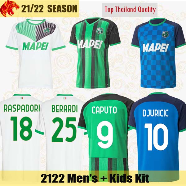 21 22 Sassuolo Soccer Jerseys BERARDI 2021 2022 CAPUTO DJURICIC RASPADORI TRAORE Football Shirt FERRARI LOCATELLI DEFREL Jersey, 2122 home
21 22 Sassuolo Soccer Jerseys BERARDI 2021 2022 CAPUTO DJURICIC RASPADORI TRAORE Football Shirt FERRARI LOCATELLI DEFREL Jersey, 2122 home