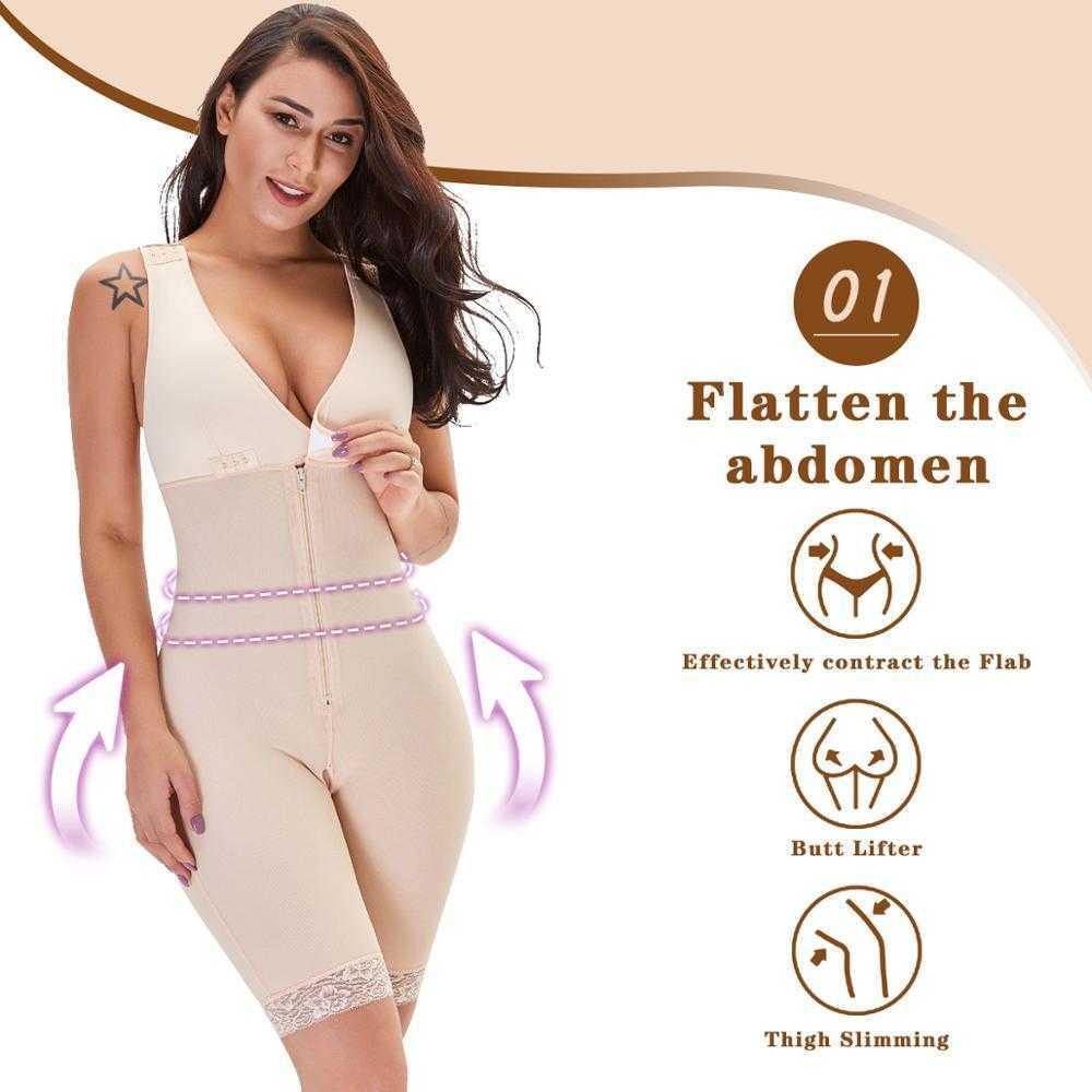 Minifaceminigirl Women PostSurgery Postpartum Colombian Full Body Shaper Tummy Control Slimming Shapewear Fajas Colombianas CX200803