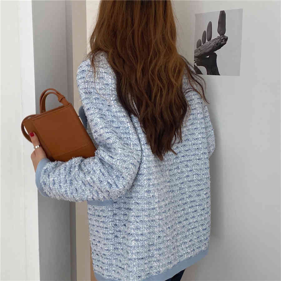 OL Notched Work Wear Woolen Blazer Jacket Autumn Winter High Quality Formal Women Blazers Suit Coat Female Tops 210421