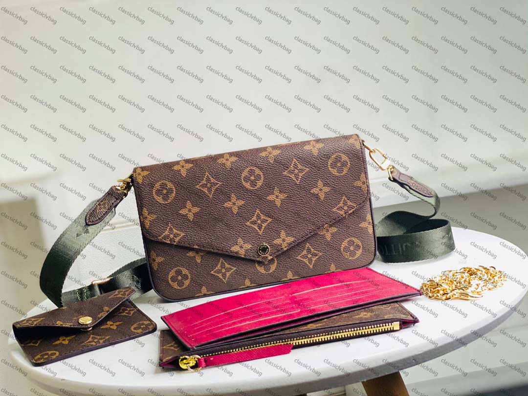 GGG's Louis's Vutton's LVs YSLS 3pcs/set Women Shoulder Bag multi pochette felicie Luxury Handbag Messenger Chain Strap Purse Clutch Tote Function Wallet 80091, Box
GGG's Louis's Vutton's LVs YSLS 3pcs/set Women Shoulder Bag multi pochette felicie Luxury Handbag Messenger Chain Strap Purse Clutch Tote Function Wallet 80091, Box