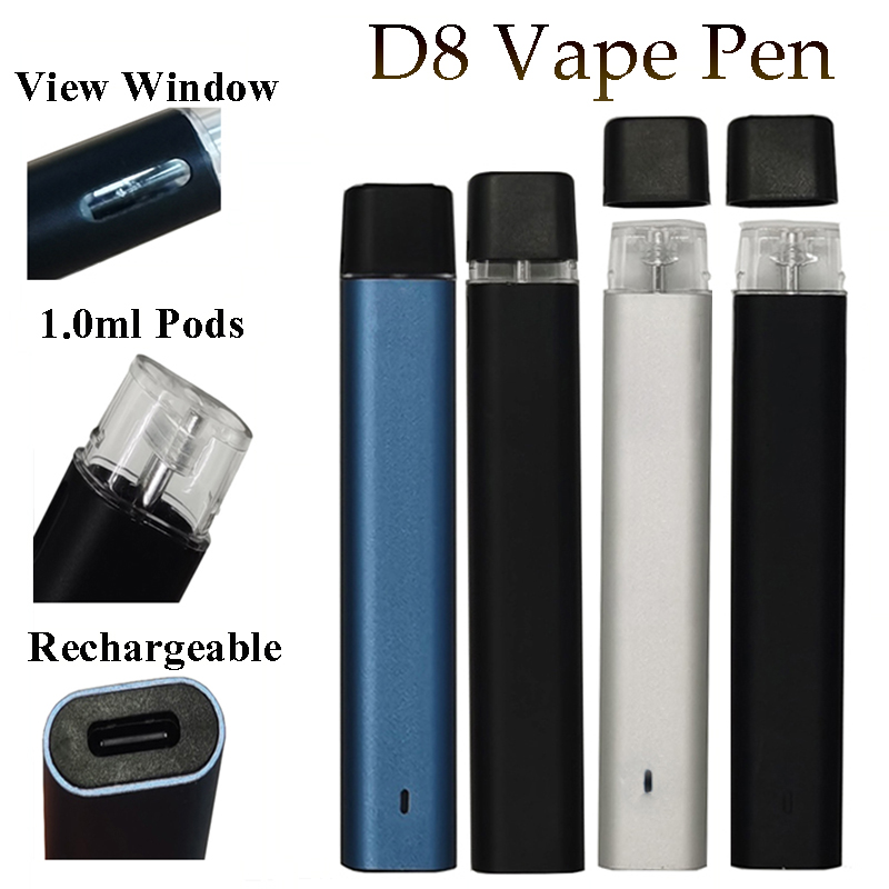D8 Disposable Vape Pen E-cigarette Kit 240mah Battery Rechargable 1ml Carts Starter Kits Empty Thick Oil Vapes Cartridges Ceramic Coil Vaporizer Foam Packaging
D8 Disposable Vape Pen E-cigarette Kit 240mah Battery Rechargable 1ml Carts Starter Kits Empty Thick Oil Vapes Cartridges Ceramic Coil Vaporizer Foam Packaging