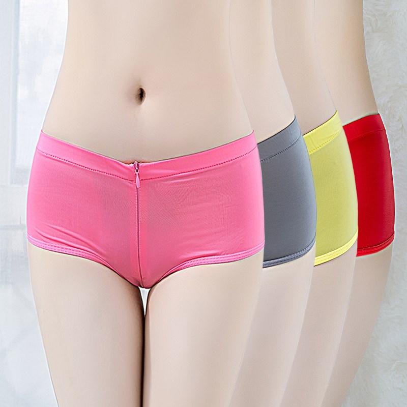 Sex Night Clothes For Women Ladies Sexy Under Wear Outdoor Female Cotton Zipper Nightclub Party Sexual Erotic Shorts Women's
