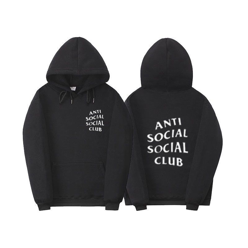 2021 high street anti social club GD autumn winter crooked letter men's and women's loose cotton couple's