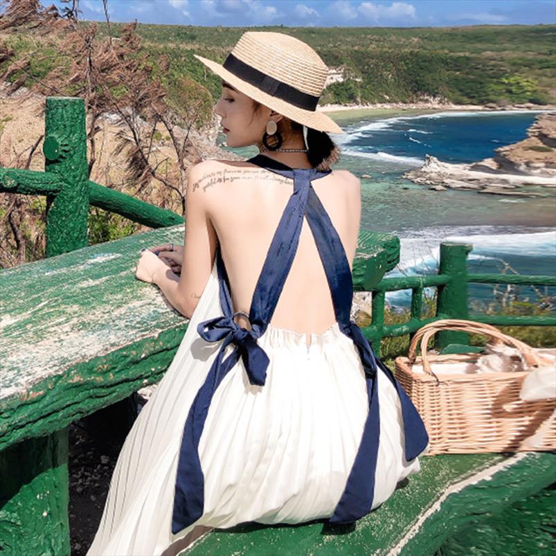 summer dress white womens tank elegant halter swing vestidos fashion bohemian pleated bandage beach female party dresses
summer dress white womens tank elegant halter swing vestidos fashion bohemian pleated bandage beach female party dresses