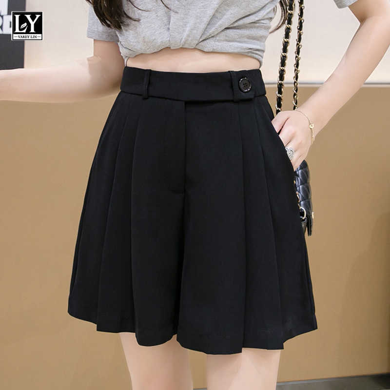LY VAREY LIN Summer Casual Female Wide Leg Straight Ins Ladies Black Shorts Women High Waist Ruffles Loose Purple 210526
LY VAREY LIN Summer Casual Female Wide Leg Straight Ins Ladies Black Shorts Women High Waist Ruffles Loose Purple 210526