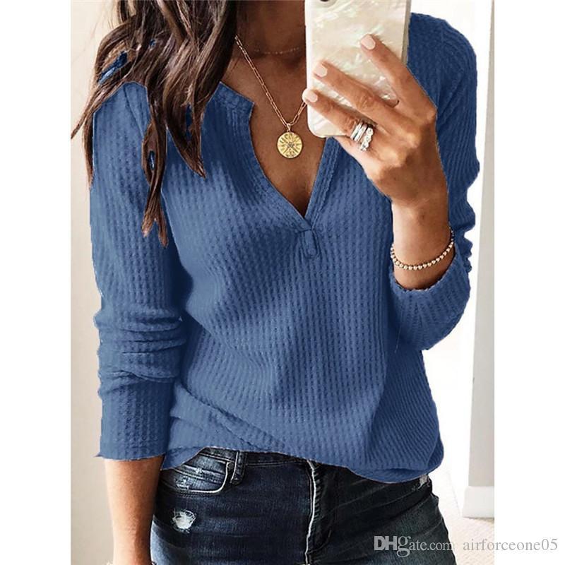 Long Sleeve Casual T Shirt Summer Fashion Loose Womens Tops Designer Female Clothing Solid V Neck, White
Long Sleeve Casual T Shirt Summer Fashion Loose Womens Tops Designer Female Clothing Solid V Neck, White