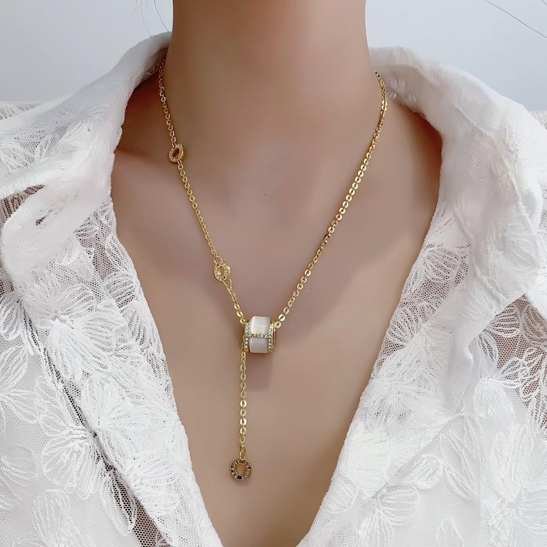 Pendant Necklaces 2021 Luxurious Sparkling Opal Ring Necklace For Wedding Party Jewelry With Gold Roman Digital Choker Women
Pendant Necklaces 2021 Luxurious Sparkling Opal Ring Necklace For Wedding Party Jewelry With Gold Roman Digital Choker Women