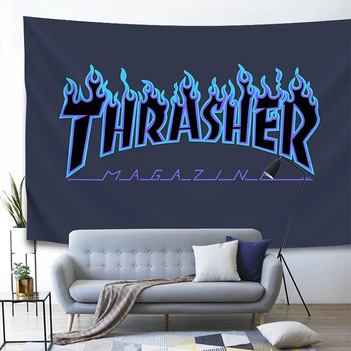 150x100cm Thrasher Tapestry Flag for Hanging ,100D Polyester Make Your Own Design, Vivid Color, Digital Printing
150x100cm Thrasher Tapestry Flag for Hanging ,100D Polyester Make Your Own Design, Vivid Color, Digital Printing