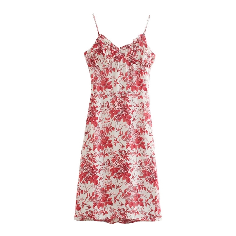 Chic Red Floral Print Adjust Spaghetti Strap Dress Sexy Slim Ruffles Vestidos Vintage Tube Top Women Midi Dresses 210520, Picture color
Chic Red Floral Print Adjust Spaghetti Strap Dress Sexy Slim Ruffles Vestidos Vintage Tube Top Women Midi Dresses 210520, Picture color