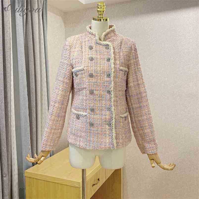 Summer Tweed Fringed Retro Coat Outer Long Sleeve Double Breasted Fashion Ladies Elegant Woman Clothes Jacket 210525, Pink
Summer Tweed Fringed Retro Coat Outer Long Sleeve Double Breasted Fashion Ladies Elegant Woman Clothes Jacket 210525, Pink