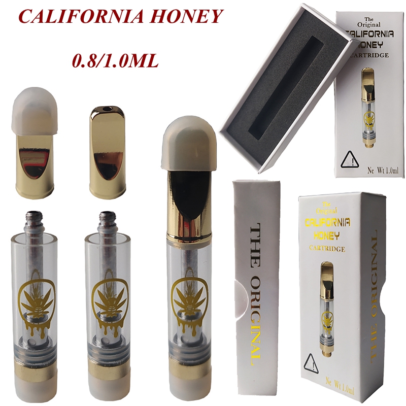 California Honey Vape Cartridges Atomizers Copper Mouthpiece 1ml 0.8ml Thick Oil 510 Thread Cartridge Vapes Carts Packaging E Cigarettes Custom Box Available
California Honey Vape Cartridges Atomizers Copper Mouthpiece 1ml 0.8ml Thick Oil 510 Thread Cartridge Vapes Carts Packaging E Cigarettes Custom Box Available