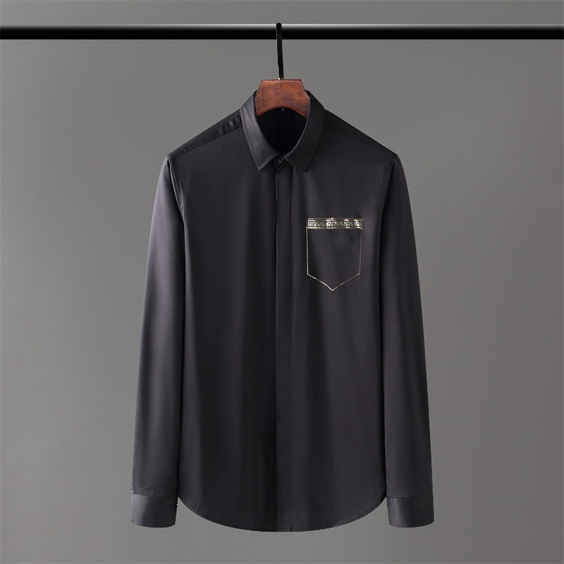 2022ss Designers Mens Dress Shirts Business Fashion Casual Shirt Brands Men Shirts Spring Slim Fit Shirts chemises de marque pour hommes, Black
2022ss Designers Mens Dress Shirts Business Fashion Casual Shirt Brands Men Shirts Spring Slim Fit Shirts chemises de marque pour hommes, Black