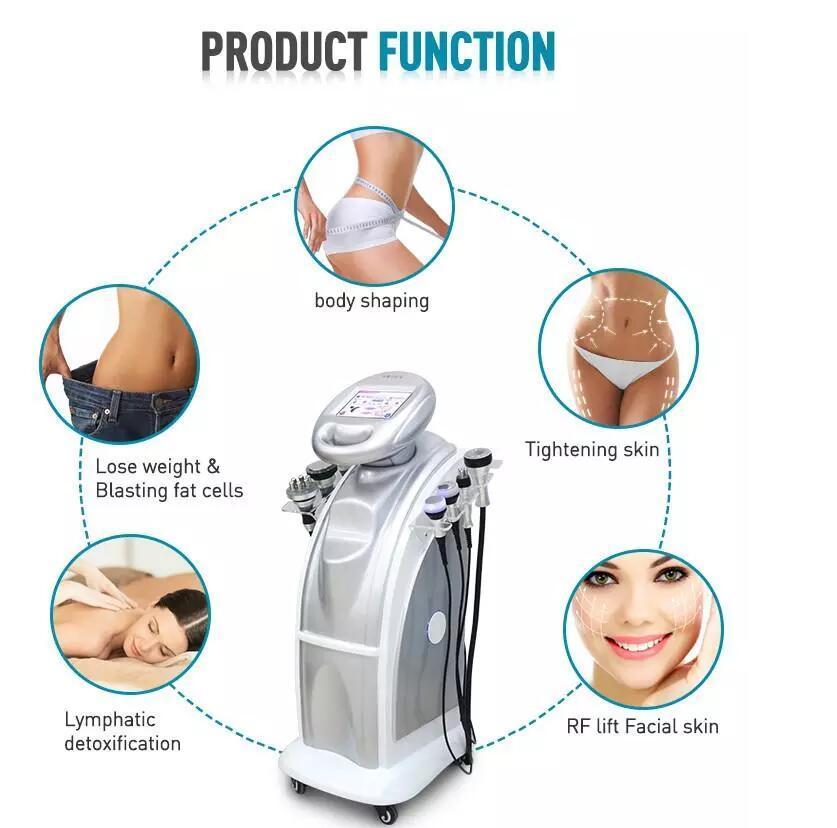 80K cavitation RF Ultrasonic Lipo Vacuum Cavitation weight loss Body Slimming Beauty Machine free shipment and free tax beauty machines