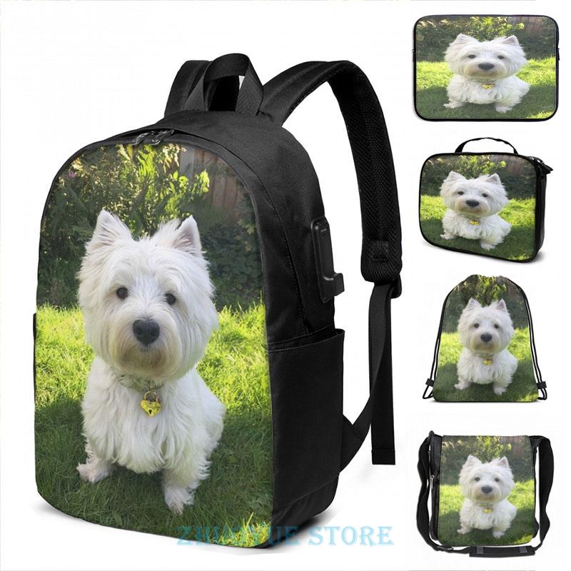 Backpack Funny Graphic Print Westie(2) USB Charge Men School Bags Women Cosmetic Bag Travel Laptop, Drawstring bag
Backpack Funny Graphic Print Westie(2) USB Charge Men School Bags Women Cosmetic Bag Travel Laptop, Drawstring bag