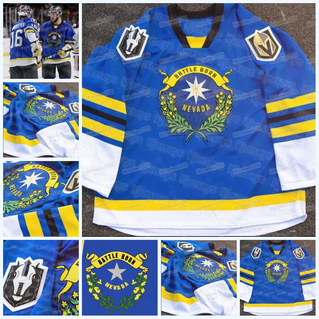 Vegas Golden Knights Silver Knights Nevada Day Jersey Gage Quinney Henderson Dylan Coghlan Paul Cotter Logan Thompson Dylan Ferguson Gage Qu, Black;red
Vegas Golden Knights Silver Knights Nevada Day Jersey Gage Quinney Henderson Dylan Coghlan Paul Cotter Logan Thompson Dylan Ferguson Gage Qu, Black;red