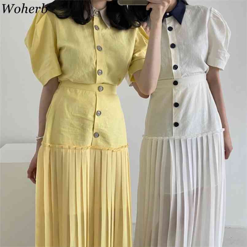 Vintage Puff Sleeve Blouse + High Waist Pleated Skirts Women Fashion Two Peices Long Skirt Sets Summer Elegant Outfits 210519, Only white blouse
Vintage Puff Sleeve Blouse + High Waist Pleated Skirts Women Fashion Two Peices Long Skirt Sets Summer Elegant Outfits 210519, Only white blouse