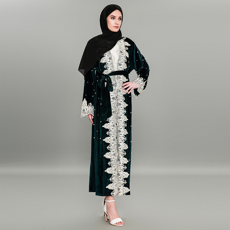 Velvet Dubai Abaya Kimono Turkey European Islam Clothing Abayas For Women Robe Musulman De Mode Fashion Cardigan Ropa De Mujer 
Velvet Dubai Abaya Kimono Turkey European Islam Clothing Abayas For Women Robe Musulman De Mode Fashion Cardigan Ropa De Mujer