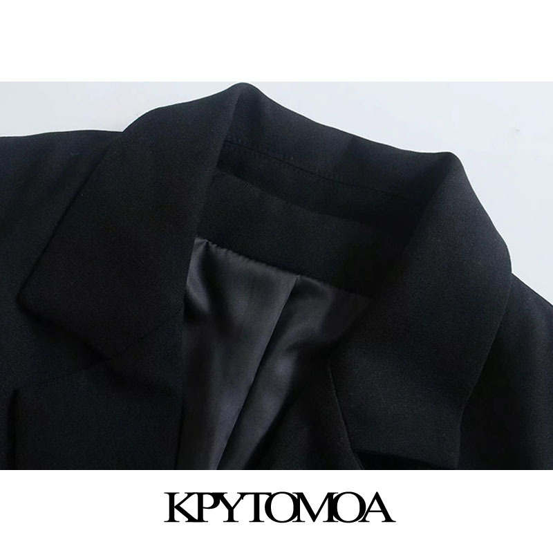 Women Fashion Double Breasted Cropped Vest Coat Lapel Collar Sleeveless Female Waistcoat Chic Tops 210420